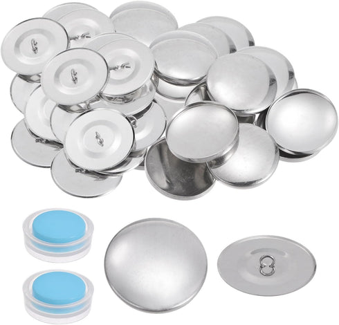 HARFINGTON 40 Sets Self Cover Button Kit 38mm Aluminum Button with 2 Tools...