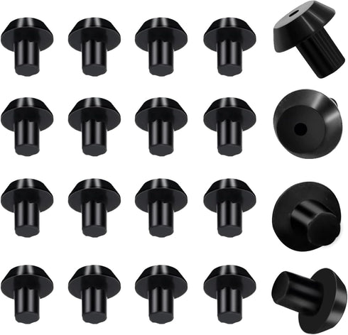 20Pcs WB2K101 Rubber Feet Range Burner Rubber Grate Feet fit for GE Kenmore Range Burner Cooktop Grate, 3/16" Hole Gas Stove Top Grate Feet Replac...