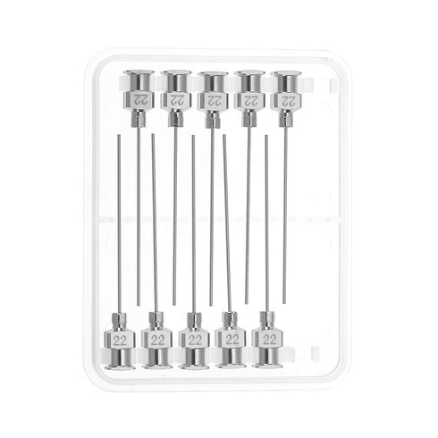 PATIKIL Blunt Tip Dispensing Needle 22G, 10 Pcs 1.5 Inch Stainless Steel Liquid Dispenser Needles with Lure Lock for Refilling Liquid Inks Adhesiv...