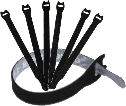 Reusable Cable Ties 1/2" x 4" for Cable Management and Organizing Cords - 30 Pack (Black)...
