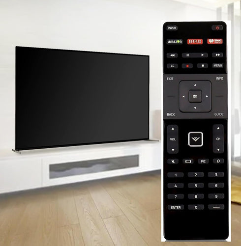 XRT500 QWERTY Keyboard w Backlit Remote Replacement for VIZIO Smart TV M70-C3 M70C3 M75-C1 M75C1 M80-C3 M80C3 M322I-B1 M322IB1 M422I-B1 M422IB1 M4...