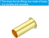 PATIKIL 6mm Tube OD Brass Compression Insert, 10 Pack Insert Tube Support Compression Sleeve Fitting Assortment Kit for Air Water Gas Hose...