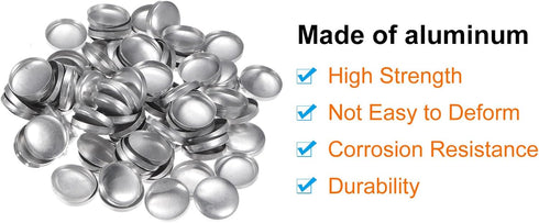 500 Set Button Supplies 30L(19mm/0.75") Aluminum Button Parts Making Accessories Metal Button Blanks for Button Maker Machine DIY...