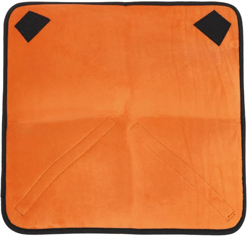 PATIKIL Camera Protective Wrap, 18"x18" Lens Wrap Cloth with Thick Protective Neoprene, Lens Pouch Bag with Hook and Loop for Lens, SLR, Black Ora...