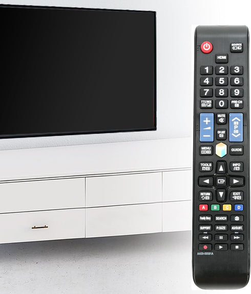 New AA59-00581A Replaced Remote fit for Samsung AA59-00638A AA59-00582A AA59-00580A AA59-00790A UN32EH4500 UN46ES6100F UN32EH5300 UE40ES6300U UE40...