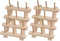 HARFINGTON 2pcs 12 Spools Small Foldable Wooden Thread Rack Thread Holder Sewing Embroidery Thread Organizer Hair braiding Rack for Sewing Braidin...