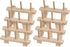 HARFINGTON 2pcs 12 Spools Small Foldable Wooden Thread Rack Thread Holder Sewing Embroidery Thread Organizer Hair braiding Rack for Sewing Braidin...