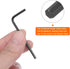 10pcs Hex Key Wrench 2.5mm L-Shape Hexagon Metric Wrenches Chrome Vanadium Steel Repairing Tool for Home Repair, Black...