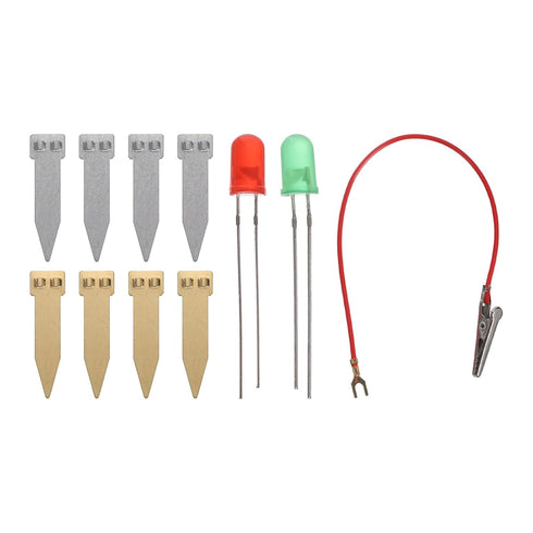 PATIKIL Fruit Battery Science Kit, 2 Set Fruit Battery Light Science Kit DIY Experiment Orange Potato Lemon Physics Teaching with RGB LED for Educ...