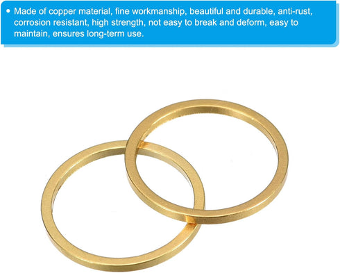 PATIKIL Beading Hoop Earrings, 60 Pcs Round Beading Findings Copper Hoop Earring for DIY Crafts Jewelry Making Earring Necklace Supplies(16mm, Gol...