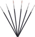 6 Pieces Detail Paint Brush Set, Fine Paint Brush Thin Detail Paint Brush Miniature Paint Brushes Small Fine Tip Paint Brush for Miniature Detail ...