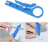 E-outstanding Mini Wire Stripper 3PCS Portable Crimping Tool UTP STP Network Cable Cutter Impact Punch Down Tool for Keystone Jack RJ45 Ethernet M...