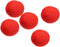 PATIKIL Wool Felt Balls Beads Wool Felting Pom 3cm 30mm Red for Home Crafts Handcrafts Project DIY Pack of 5...