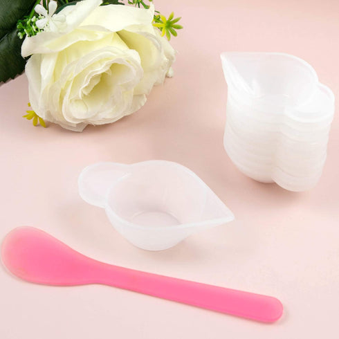 AUEAR, 10 Pack Silicone Mold Cup Dispenser Mini Measuring Mixing for DIY Jewelry Making Epoxy Resin Craft...