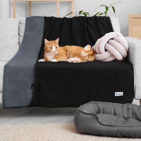 PetAmi Waterproof Dog Blanket for Small Medium Pets Dogs Cats, Pet Couch Cover Protector for Furniture, Reversible Washable Soft Fleece Cat Blanke...
