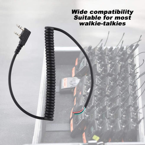Walkie Talkie Speaker Cable, Speaker Mic Walkie Talkie Speaker Cable for Baofeng UV5R....