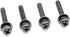 ReplacementScrews 1 Set of Metric Screws (Model RS-198456) Pan Head - Philips Drive - Black Plated (Pack of 4)...