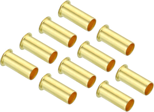 PATIKIL 6mm Tube OD Brass Compression Insert, 10 Pack Insert Tube Support Compression Sleeve Fitting Assortment Kit for Air Water Gas Hose...