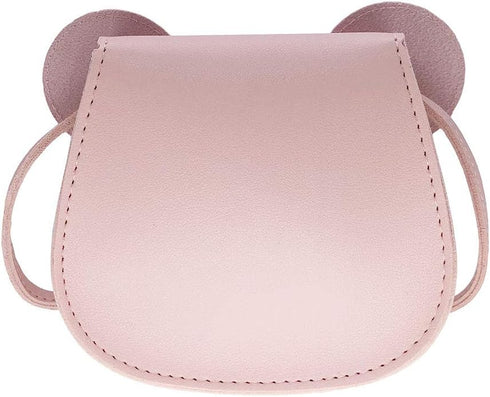 Little Girls Mini Crossbody Shoulder Bag Coin Purse Handbag with Cute Mouse Ear Bowknot...