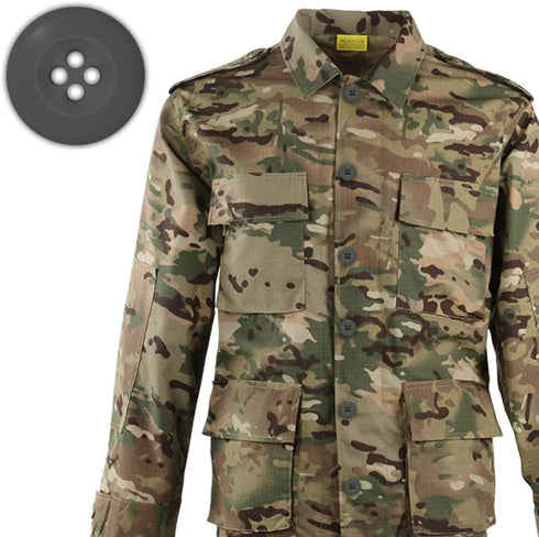 12 Pcs Foliage Green Sewing Buttons 0.75 inch Army Military Buttons 30L Buttons for Craft 4 Hole Polished Matte Finish Buttons 19mm Plastic Button...