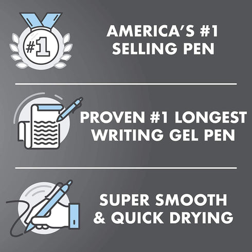 Pilot G2 07 Black Fine Retractable Gel Ink Pen Rollerball 0.7mm Nib Tip 0.39mm Line Width Refillable BL-G2-7 (6)...