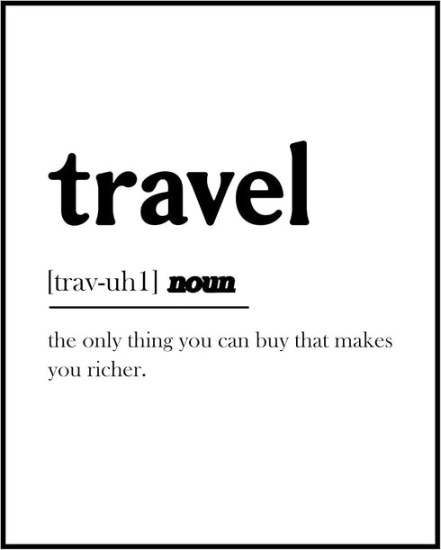 Posterizer 1 pcs-Minimalist poster for travel lovers-Adventure Wall Art-Artistic Word Art-Gift for Nature, Surfers and Beach Lovers-Living Room Be...