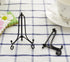Artliving 3.5 Inch Black Mini Iron Stand Cookie Holder Display Stand Place Card Holder Display Easels at Weddings, Birthday Party (4 pack)...