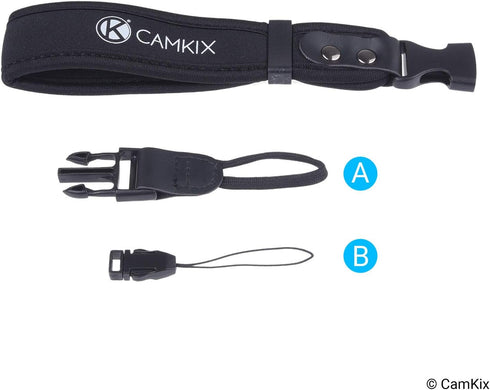 Wrist Straps for DSLR and Compact Cameras - 2 Pack - Extra Strong and Durable - Comfortable Neoprene Bracelet - Adjustable Fit - Quick Release Cli...