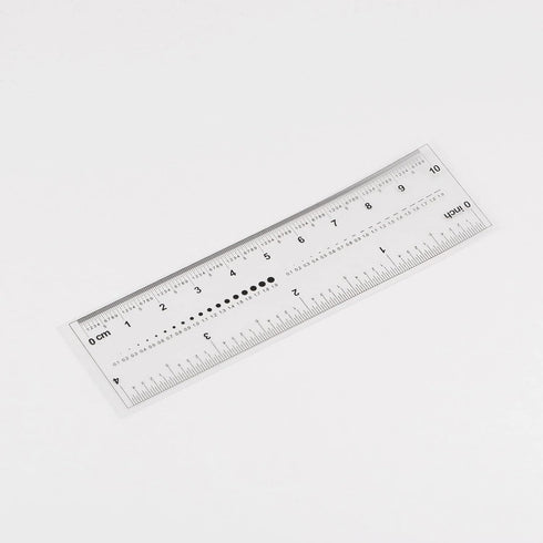 Film Flexible Ruler 4 Inch 0.1mm Scale PET Plastic Covered Folding Straight Ruler Calibration Soft Ruler Measuring Tool for Factory, Transparent...