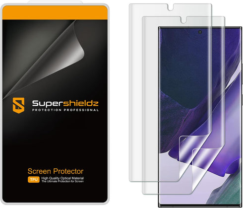 Supershieldz (2 Pack) Designed for Samsung Galaxy (Note 20 Ultra 5G) Screen Protector, High Definition Clear Shield (TPU)......