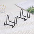Plate Stands for Display - Iron Easel Stand Plate Holder Display Stand Picture Frame Stand for Pictures | Photo|Decorative Plate |Dish | Tabletop Art - 3 inch-Black
