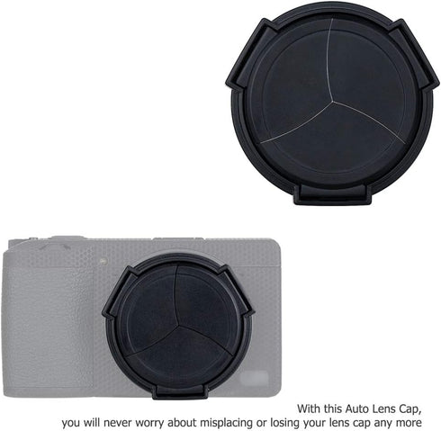 JJC Auto Open and Close Lens Cap Cover for Ricoh GR III GR III HDF GR3 GR3 HDF Digital Camera, Dustproof and Anti-Scratch Lens Protector No Need t...