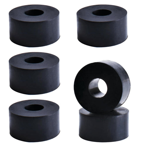 Multi Purpose Rubber Spacer 1 Inch OD x 3/8 Inch ID x 1/2 Inch Thickness, Rubber Washer Anti Vibration Bushings Spacers Black Rubber Washers for S...