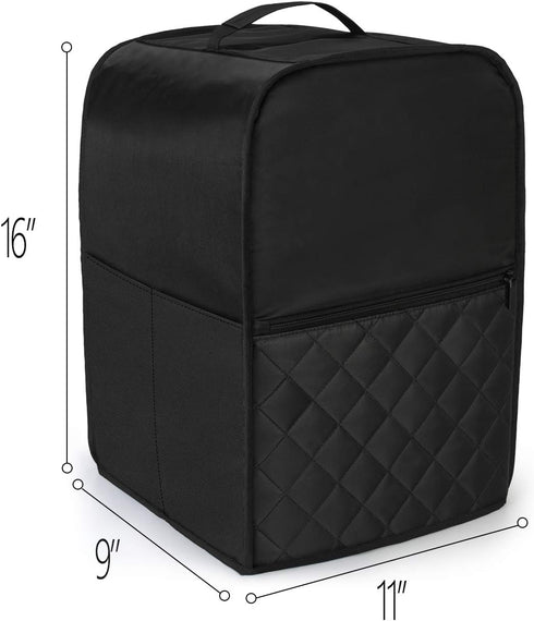 Luxja Food Processor Cover Compatible with Cuisinart and Hamilton Beach 10-14 Cup Processor, Food Processor Dust Cover with Accessories Pockets, B...