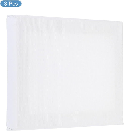 PATIKIL Paint Canvases Panel for Painting, 3 Pack 5x7 Inch Rectangle Wood Frame Stretched Blank Art Board Panels for Acrylic, Oil, Tempera Paintin...