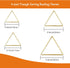 70Pcs Triangle Earring Beading Ring,4Sizes Earring Hoops Connector Links Open Bezels Linking Rings Earrings Pendant for DIY Jewelry Making Finding...