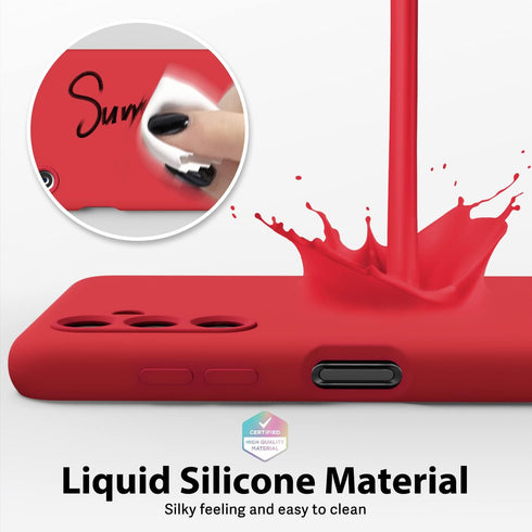 oakxco for Samsung Galaxy A13 5G Phone Case/A04s Phone Case Liquid Silicone, Cute Thin Slim Soft Rubber TPU Plain Smooth Gel Cover for Women Girl,...