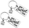 2Pcs New Home Keychain Sweet Home Gift for Couple New House Keyring Housewarming Gift for Homeowner Moving in Key Chain Real Estate Gifts from Age...