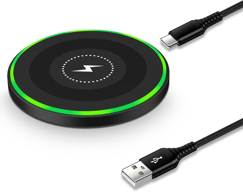 15W Samsung Wireless Charger Fast Charging Pad for Samsung Galaxy S24 Ultra S23 FE S22+ S21 S20 FE S10 S9, Wireless Charger Android Phone Charger ...