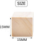 Wood Cubes,100pcs Square Blocks Unfinished Cubic Wooden for Math Counting Craft Childlike Game - 1.5CM...