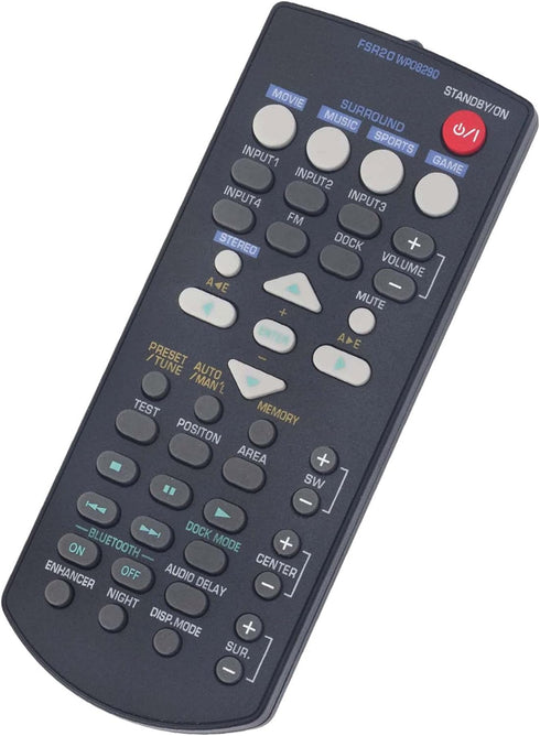 FSR20 WP08290 Replaced Remote fit for Yamaha Sound Bar Front Surround System YAS-71 YAS-71BL YAS-71CU YAS-71SPX YAS-81 YAS-81CU YAS-81SPX...