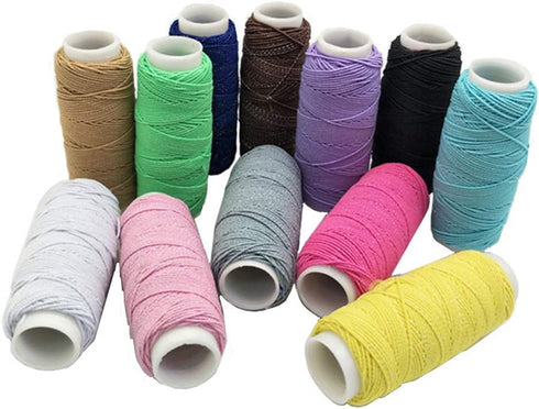 FQTANJU 12 Pcs Round Shirring Elastic Craft cord......