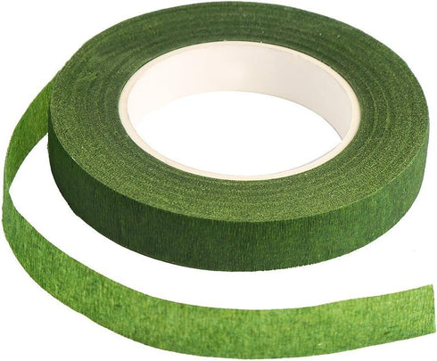 DECORA 4 Rolls 1/2" by 120 Yard Dark Green Floral Tape for Stem Wrap DIY Floral Craft and Arrangement Supply...