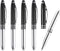 PATIKIL Ballpoint Pen with Stylus Tip and LED Flashlight, 5 Pack 3 in 1 Metal Pen Black Ink 1.0mm Medium Point Stylus Pen for Touch Screens, Black...