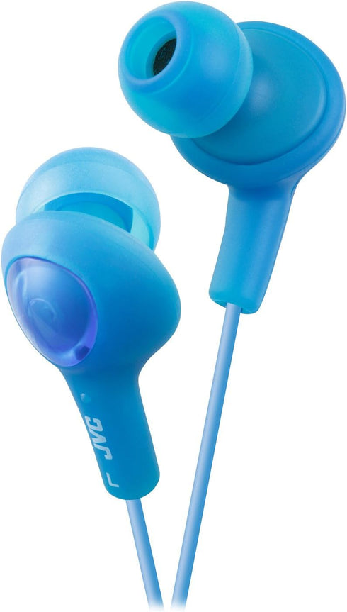 JVC HAFX5A Gumy Plus Inner Ear Headphones (Blue)...
