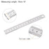 2pcs Stainless Steel Ruler 15cm/6" Length x 1/36" Thick x 3/4" Wide Inch and Metric Straight Edge Measuring Tools for Woodworking Painting Craft, ...