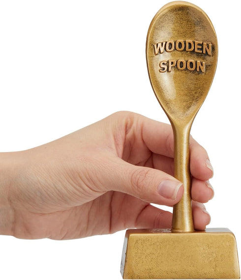 Golden Spoon Award Cooking Trophy for Chili Cook Off, Baking Contest, Best Cookie, Salsa Competition, Funny Food Prize (2.5x6.2x1 in, Bronze Metal...