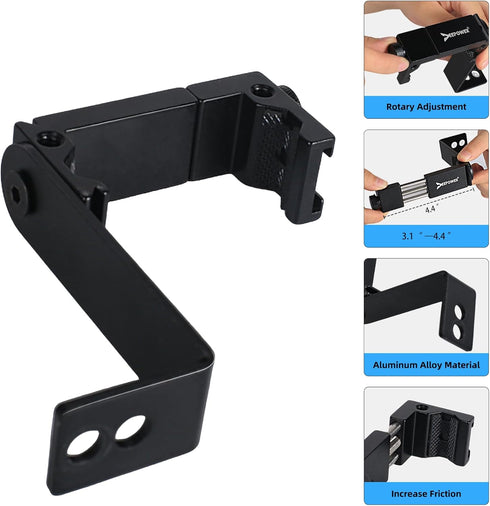 Universal Compound Bow Phone Holder Aluminum Alloy Smartphone Mount for Archery Hunting - Instant Photo and Video Recorder...