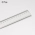 2pcs Film Flexible Ruler 100cm 0.1mm Scale with R Angle & Width Lines PET Plastic Folding Straight Ruler Calibration Soft Ruler Measuring Tool for...