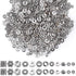 Paxcoo 600pcs 12 Style Silver Spacer Beads Jewelry Bead Charm Spacers for Jewelry Making Bracelets Necklace...